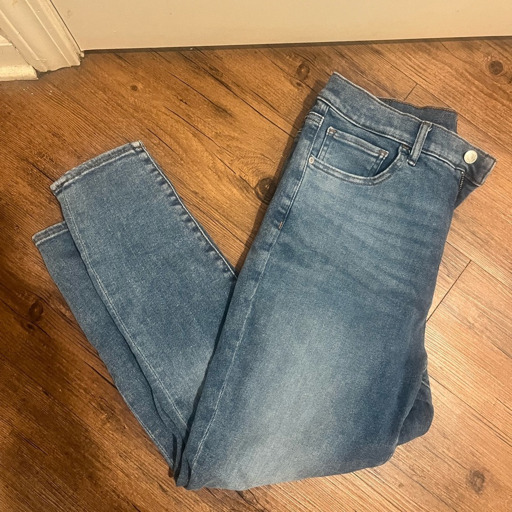 Express Women's Cropped High Rise Skinny Jeans